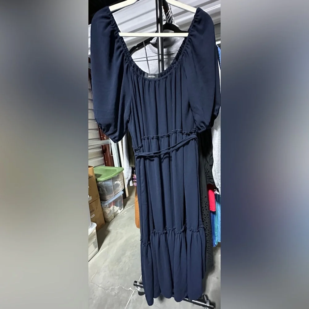 Karen Kane | Puff Sleeve Dress - Picture 7 of 9